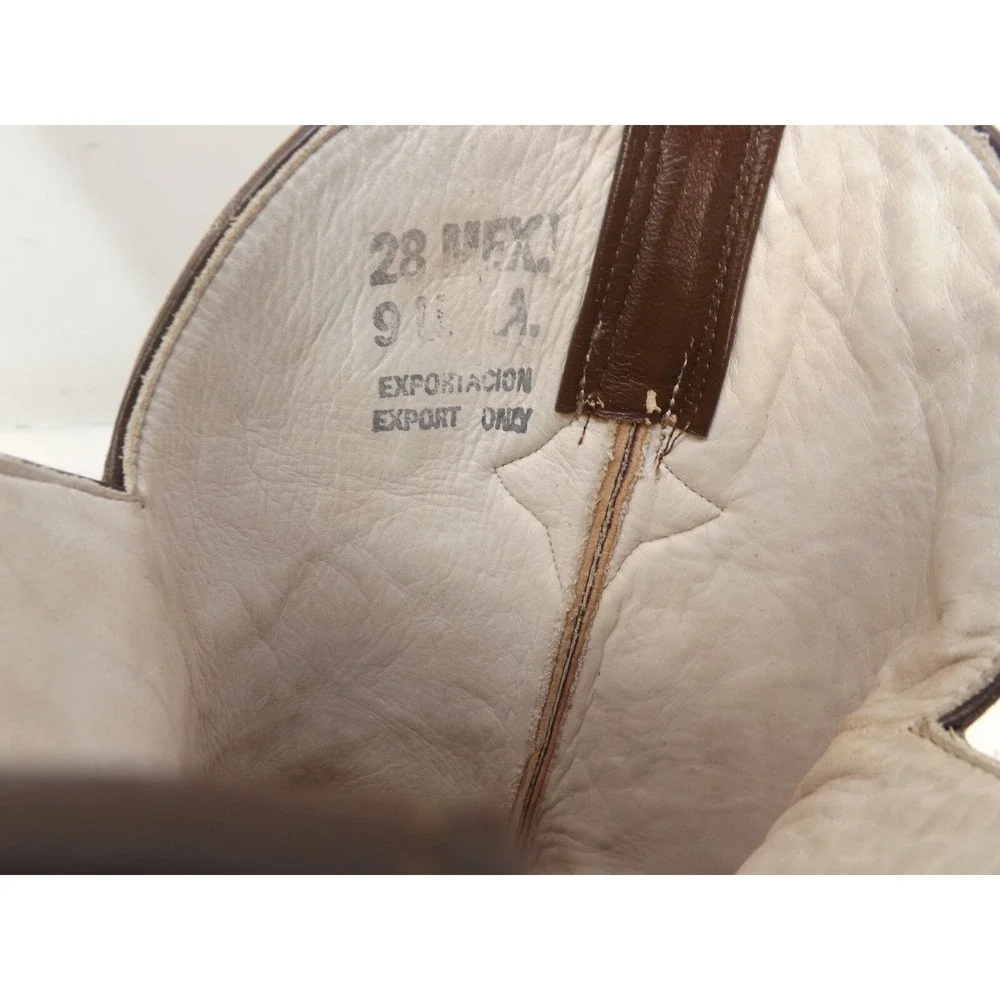 El Buitre Alligator Collection Cowboy Boots Western Vaquero Men's Size 9 USA - Picture 8 of 11